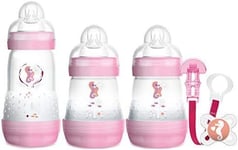 MAM Welcome To The World Set, Newborn Bottle Set with 0-2 Months Baby Soother a