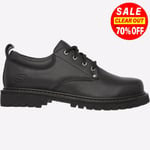 Skechers Tom Cats Oxford Mens Casual Shoe Leather Black