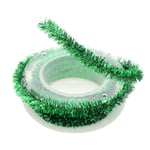 Christmas Tinsel Garland 4.92ft Long Glitter Tinsel Garland Wire Garland för julgransdekorationer Presentinslagning Green