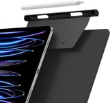 Porte-stylo pour Apple Pencil 2ème génération - Compatible avec Magic Keyboard, Smart Keyboard Folio et autres étuis magnétiques - Porte-stylet pour iPad - Noir