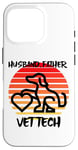 Coque pour iPhone 16 Pro Husband Father Vet Tech, vétérinaire, chien, animal de compagnie, chat, famille