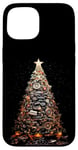 Coque pour iPhone 15 Arbre de Noël Pièces de voiture et camion Mécanicien Garage Homme