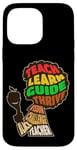 iPhone 14 Pro Max Afro Teacher African American Inspirational Word Cloud Case