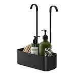 Tiger 2-Store Panier de Douche Suspendu 25 cm pour Commande de Douche Noir