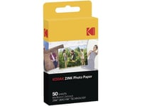 Kodak Zink - Adhesiv - 50 X 76 Mm 50 Ark Fotopapir - For Smile Classic