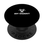 Funny Hazardous Materials Technician A Biohazard Hazard Hazmat Team PopSockets PopGrip Interchangeable