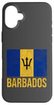 Coque pour iPhone 16 Plus Drapeau de la Barbade Bridgetown Moins Antilles Caraïbes