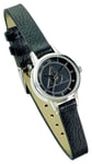 Harry Potter Deathly Hallows Black Leather Strap Watch