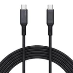 Kabel USB-C - USB-C Aukey CB-MCC102, 100 W, 1,8 m (musta)