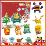 Christmas Advent Calendar For Kids 2024 Anime Pokemon Stocking Stuffers Gifts