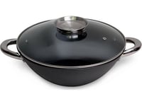 Kamille Wok Stekpanna Teflon Gjutjärn 32Cm