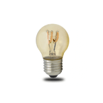 SBL LED filament pære E27, 3W. 2200K Ra>95. Ø45mm x H 75mm. Amber glass