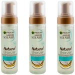 Garnier Natural Bronzer Self-Tanning Mousse 3 x 200ml - with Coconut Water