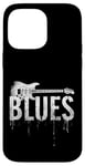 Coque pour iPhone 14 Pro Max Musique Blues pour guitare électrique vieilli