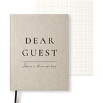 Guest book Large 25.5 x 20 cm Rough Linen Paperstyle