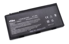 vhbw Batterie compatible avec MSI GT683-441AU, GT683DX, GT683DXR, GT683R, GT683R-242US, GT760, GT760R laptop (6600mAh, 11,1V, Li-ion)