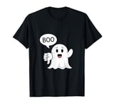 Funny Thumbs Down Ghost Screaming Boo Disapproval T-Shirt