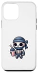 Coque pour iPhone 12 mini Cute Diet Ninja Shake Protéiné Squelette Ninja