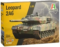 ITALERI, Char Leopard 2A6 à assembler et à peindre, échelle 1/35, ITA6567