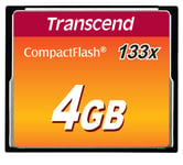 TRANSCEND 4 GB COMPACT FLASH CARD 133 (TS4GCF133)