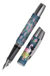 Online Stylo plume ergonomique pour gauchers pour l'école - Flamingo - plume iridium M (moyenne) robuste, utilise des cartouches d'encre standard, rechargeable, pour filles/garçons/adultes 61180/3D