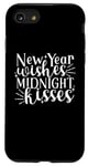 Coque pour iPhone SE (2020) / 7 / 8 New Year Wishes Midnight Kisses - Design de fête du Nouvel An