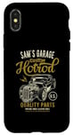 Coque pour iPhone X/XS Sam's Hotrod Garage Voiture Classique Sam