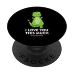 I Love You So Very Dinosaur T-Rex Dinosaur Valentine's Day PopSockets Adhesive PopGrip