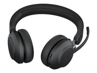 Jabra Evolve2 65 UC Stereo - Headset - på örat - Bluetooth - trådlös - USB-A - ljudisolerande - svart