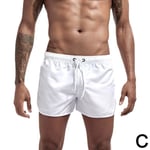 Badshorts för män Sommarbadkläder Man Baddräkt Surfbräda Man C white XL