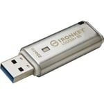 Kingston IronKey Locker+ 50 256 GB USB 3.2 Gen 1 -muistitikku salauksella