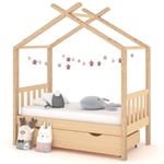 Furniture Limited - Cadre de lit d'enfant avec tiroir Bois de pin