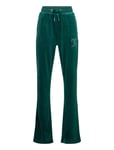 Juicy Couture Diamante Velour Bootcut Grön