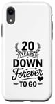 Coque pour iPhone XR 20 Years Down Forever To Go Mariage Anniv Couple marié