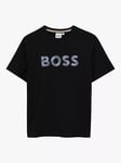 HUGO BOSS Kids' Logo T-Shirt, Black