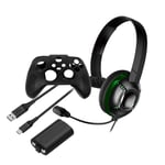 Xbox Series X Play & Charge Kit with bonus Chat Headset and Controller Skin [vid