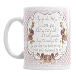 My Wife I Love You Novelty Office Coffee Mug Valentines Day Gift Tea Cup Present