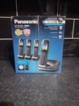 Panasonic KX-TGJ424EB Cordless Telephone Answering Machine with 4 Handsets BNIB