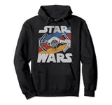 Star Wars TIE Fighter Blue Red & Yellow Stripes Sweat à Capuche