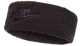 Nike Headband Womens Sherpa Fleece Running Black One Size Brand New Genuine