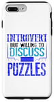 Coque pour iPhone 7 Plus/8 Plus Puzzle Lover Introverti discutera des puzzles Fun Puzzler