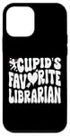 Coque pour iPhone 12 mini Bibliothèque préférée de Cupidon, Bibliothèque Tech Saint-Valentin