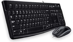 Logitech MK120 Combo Clavier et Souris Filaires pour Windows, Souris Optique Filaire, Connexion USB Plug And Play, Confortable, Taille Standard, PC/Portable, Clavier Bulgare - Noir