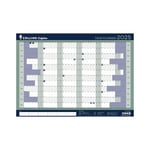 Collins Colplan 2025 - A1 Yearly Wall Calendar and Planner (CWC9-25) - Large Laminated Year Planner