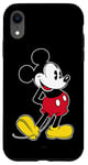 Coque pour iPhone XR Disney Mickey Mouse Pose classique Noir