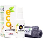 Ecomoist Kit de Nettoyage en Vinyle 50 ML avec Serviette Fine en Microfibre, Fabriqué au Royaume-Uni - Produit Vert