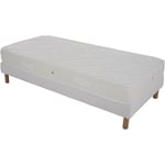 Ensemble 90x200 zen Sommier + Matelas Hauteur 20cm