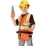 Melissa & Doug Construction Worker Role Play Costume Set For Boys & Girls- 14837