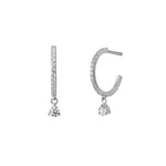 Sparkle Hoops Mini Dangling Stones