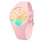 ICE-WATCH - Ice Horizon Pink Girly - Montre Rose pour Femme avec Bracelet en Silicone - 021362 (Small)